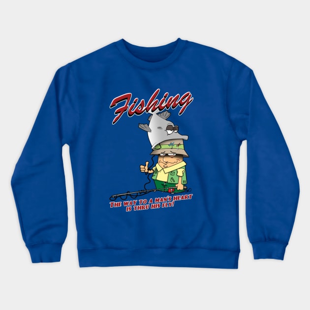 Fishing! Crewneck Sweatshirt by wickeddecent